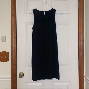 Ann Taylor Black Sleeveless Midi Dress